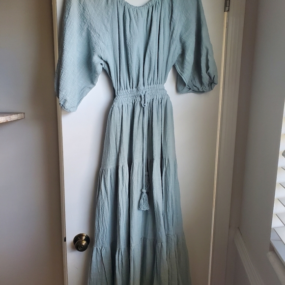 Olia Gauze Backless Dress - Size Small - Picture 3 of 7